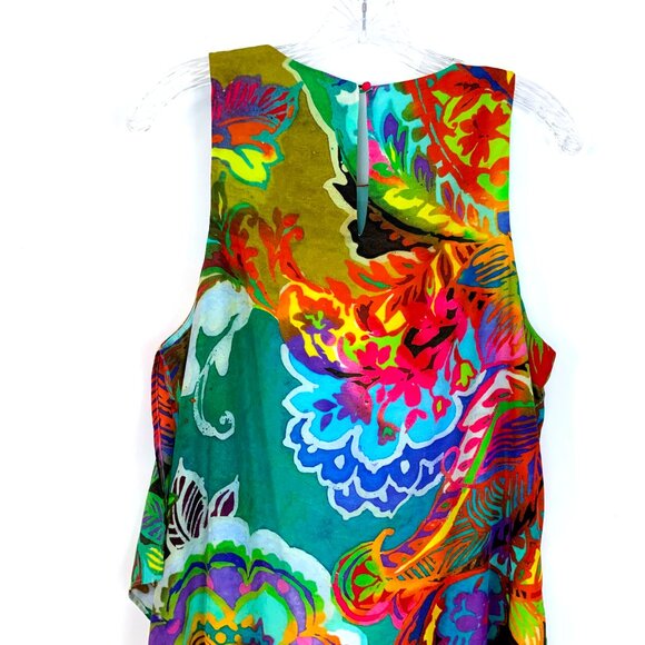 Lauren Ralph Lauren Women's Tropical Floral Shift Sleevless Dress Sz 12 - Picture 6 of 16